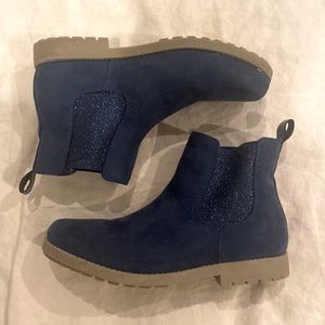 Midnight blue ankle boots for girls from H&M size US 2